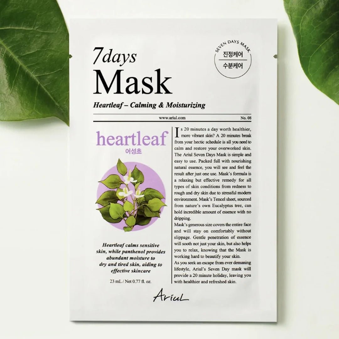 ARIUL 7 days Mask Heartleaf P 1pc by Ariul – Sheet Mask
