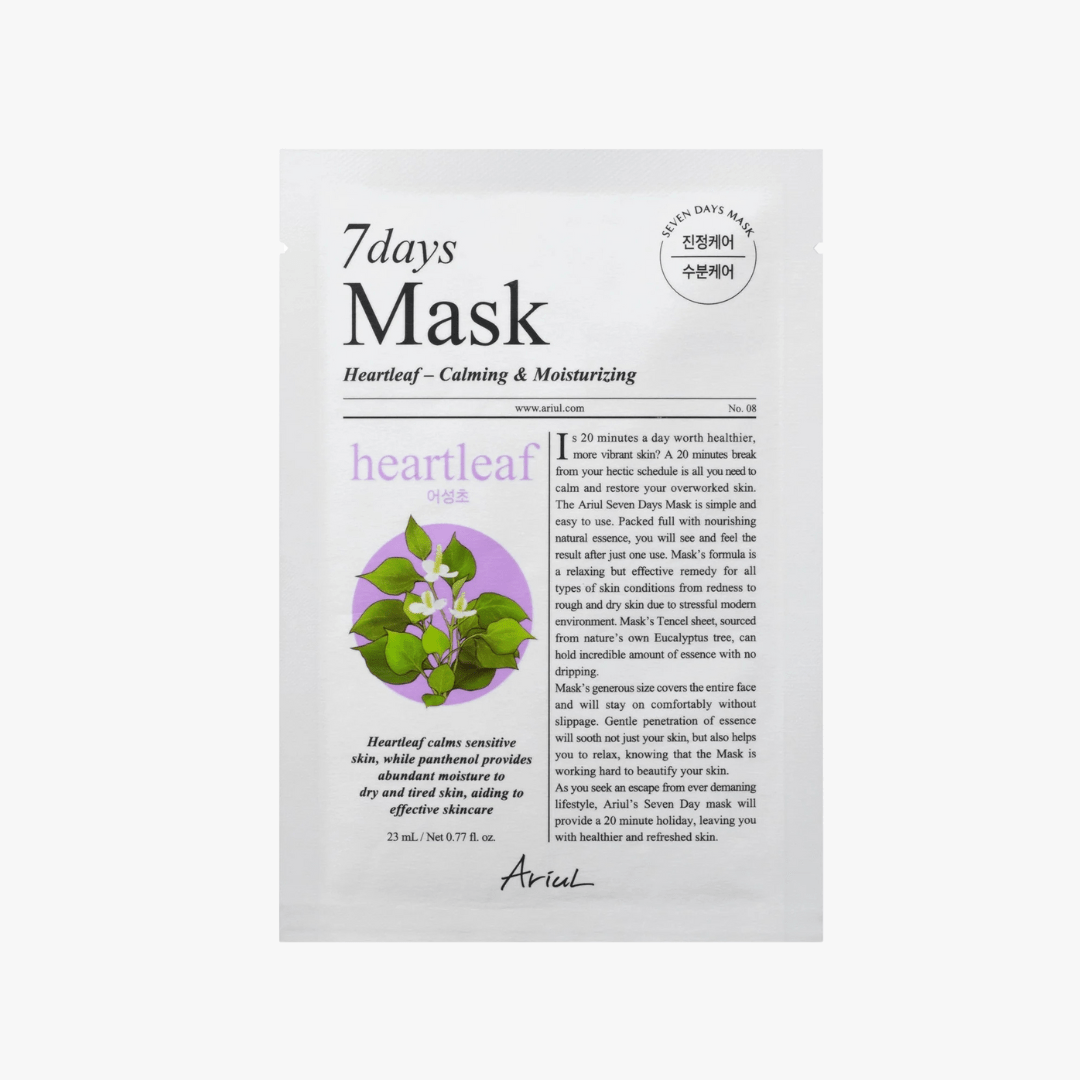 ARIUL 7 days Mask Heartleaf P 1pc by Ariul – Sheet Mask