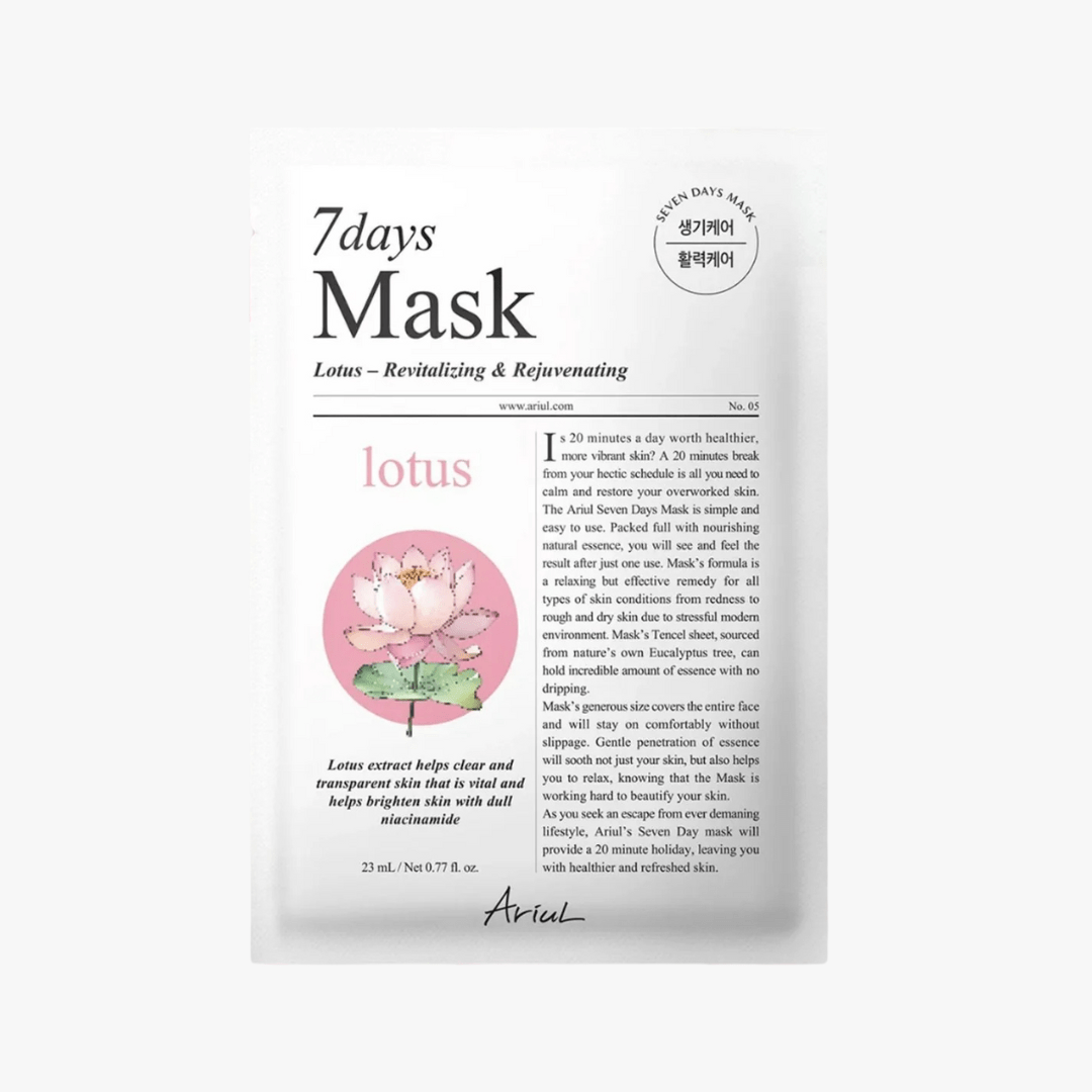ARIUL 7days Mask Lotus N 1pc by Ariul – Sheet Mask