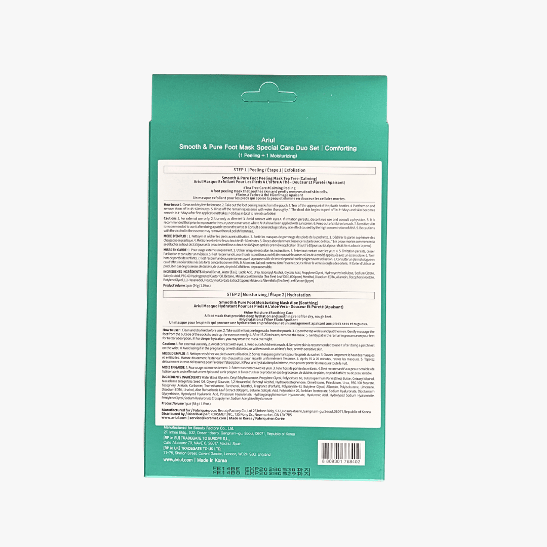 ARIUL Smooth & Pure Foot Mask Special Care Duo Set - Comforting by Ariul – Foot Care