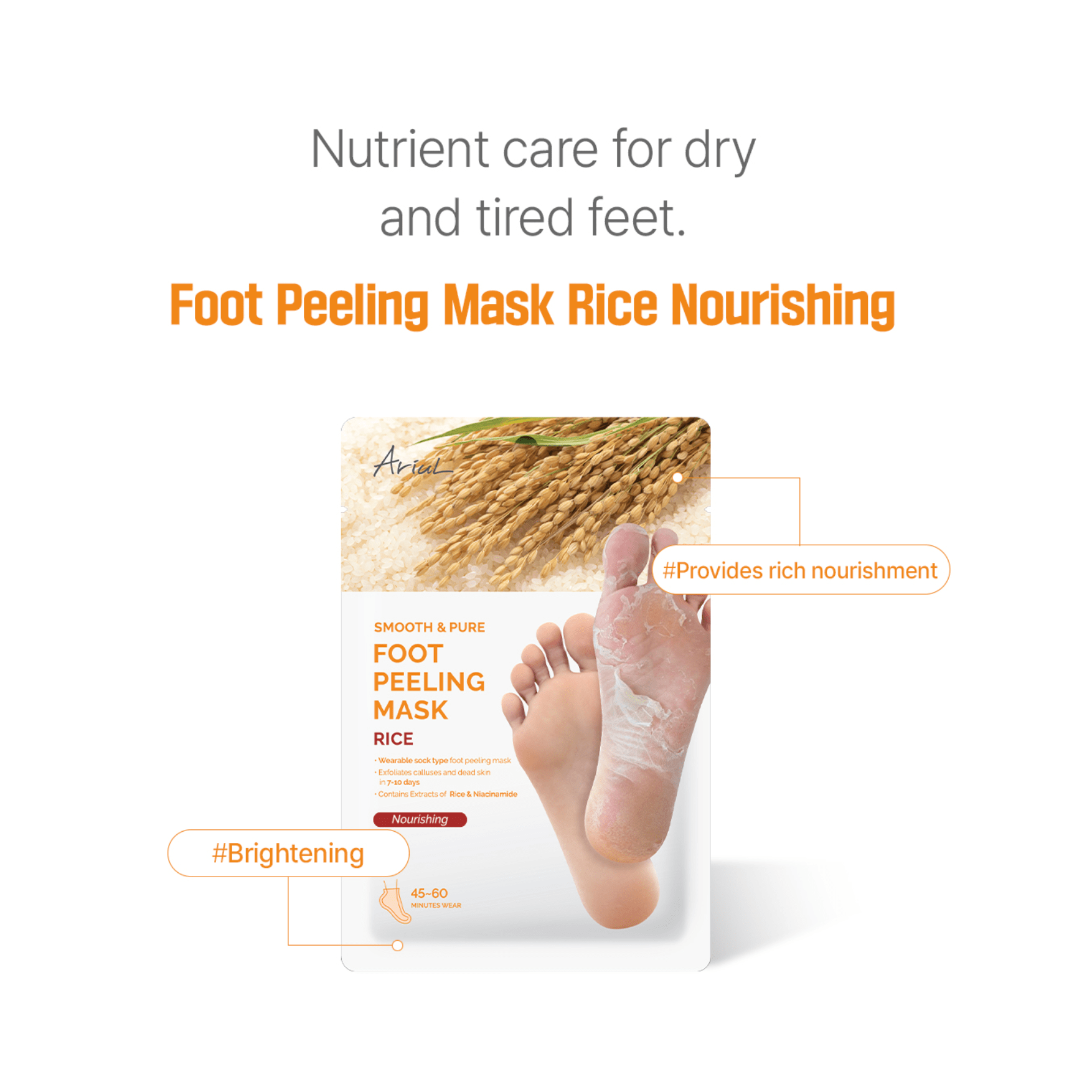 ARIUL Smooth & Pure Foot Peeling Mask Brightening 2 Pairs by Ariul – Foot Care