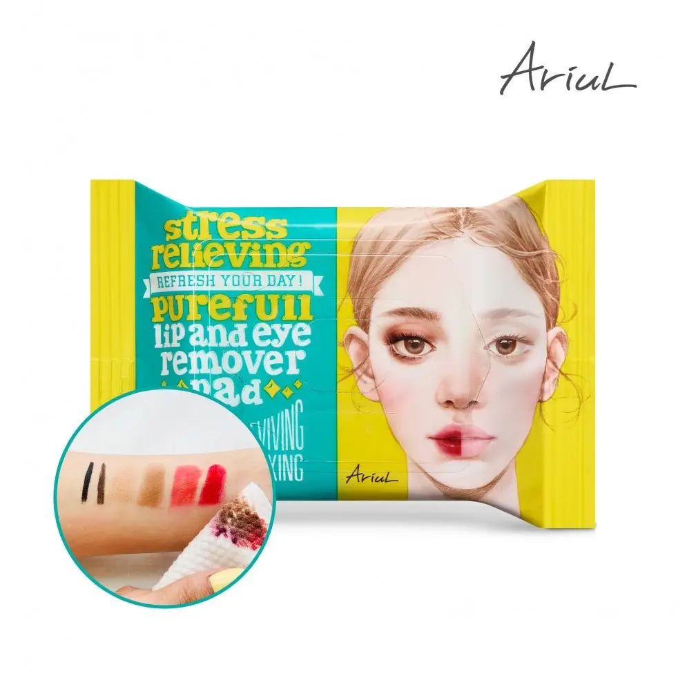 ARIUL Stress Relieving Purefull Lip & Eye Remover Pad 30pcs by Ariul – Makeup Remover