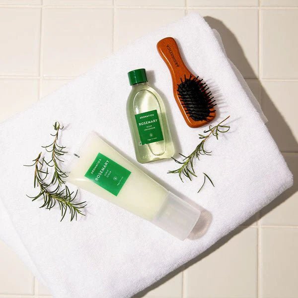 Aromatica Rosemary Scalp Scaling Trail Kit Set 4 items by Aromatica – Shampoo & Conditioner Sets