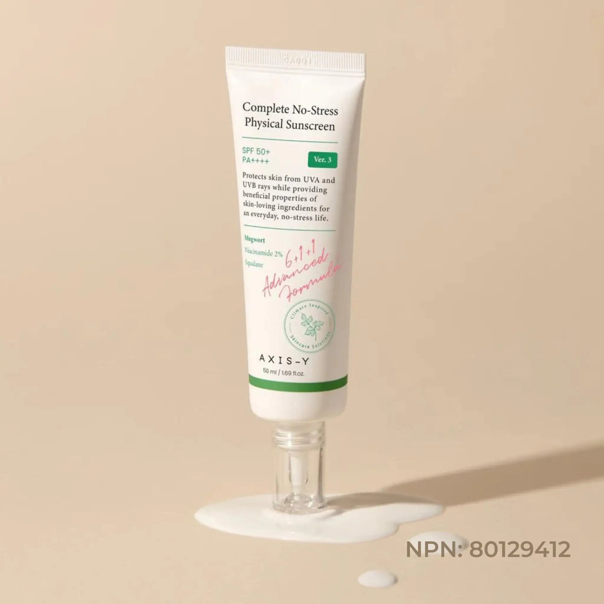 AXIS - Y Complete No - Stress Physical Sunscreen V.3 SPF 50+ PA++++ 50ml by AXIS - Y – Sunscreen