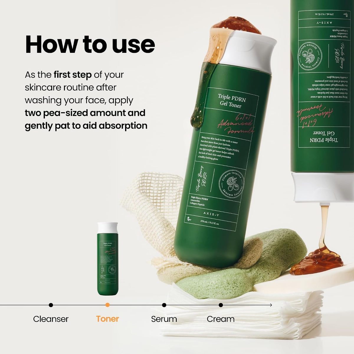 AXIS-Y Triple PDRN Gel Toner by AXIS-Y – Toner & Essence