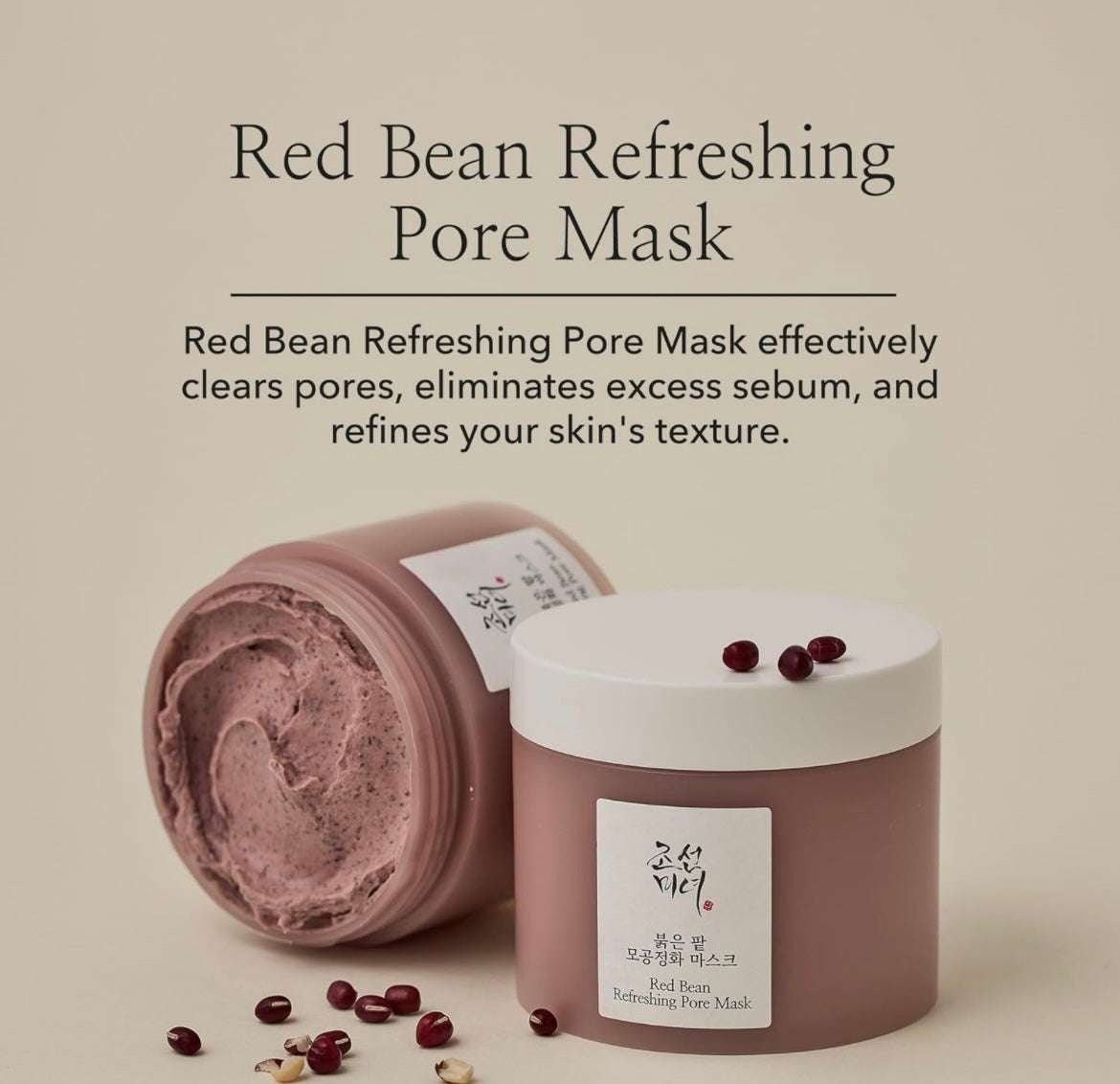 Beauty of Joseon Red Bean Refreshing Pore Mask 140ml by Beauty of Joseon – Wash-Off Mask