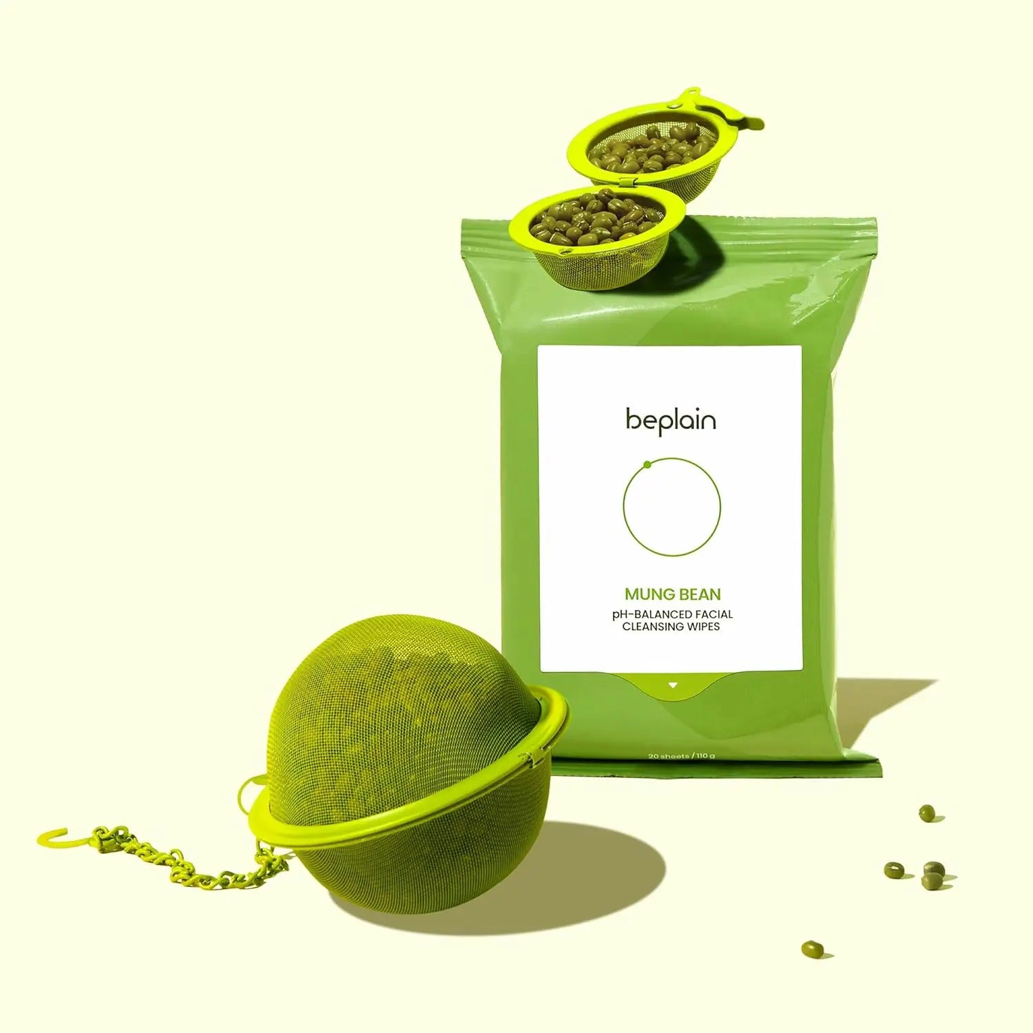 Beplain Mung Bean PH Balanced Facial Cleansing Wipes 20pcs by Beplain – Makeup Remover