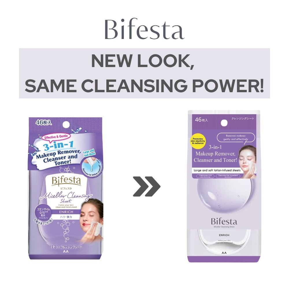 BIFESTA Micellar Cleansing Sheet - Enrich 46pcs by Bifesta – Makeup Remover