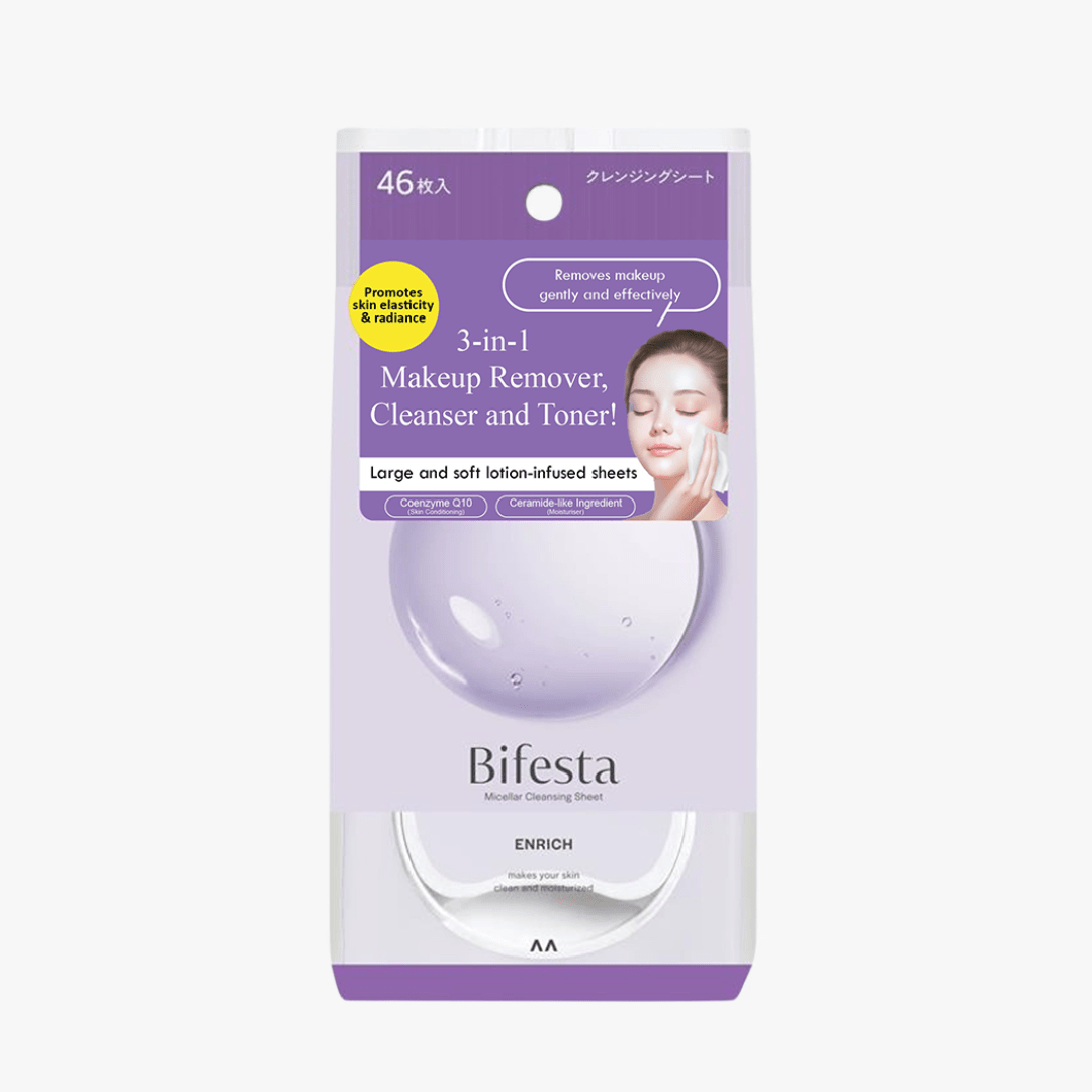BIFESTA Micellar Cleansing Sheet - Enrich 46pcs by Bifesta – Makeup Remover