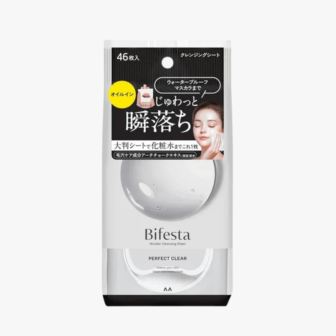 BIFESTA Micellar Cleansing Sheet Perfect Clear 46pcs by Bifesta – Makeup Remover