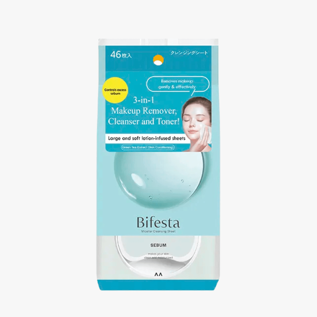 Bifesta Micellar Cleansing Sheet Sebum 46pcs by Bifesta – Makeup Remover