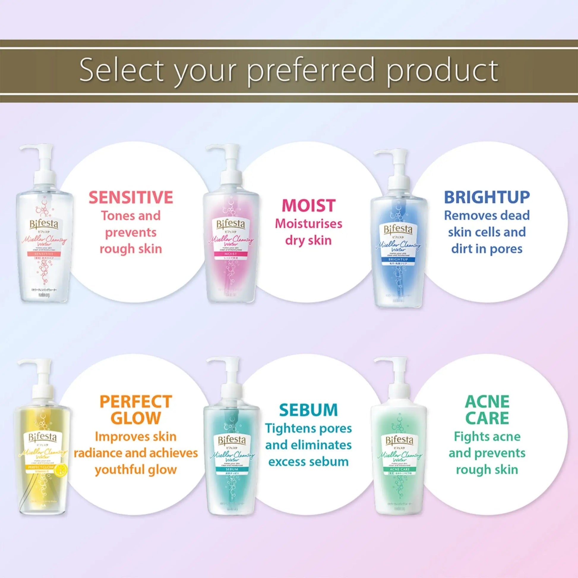 BIFESTA Micellar Cleansing Water Moist 400ml by Bifesta – Facial Cleanser