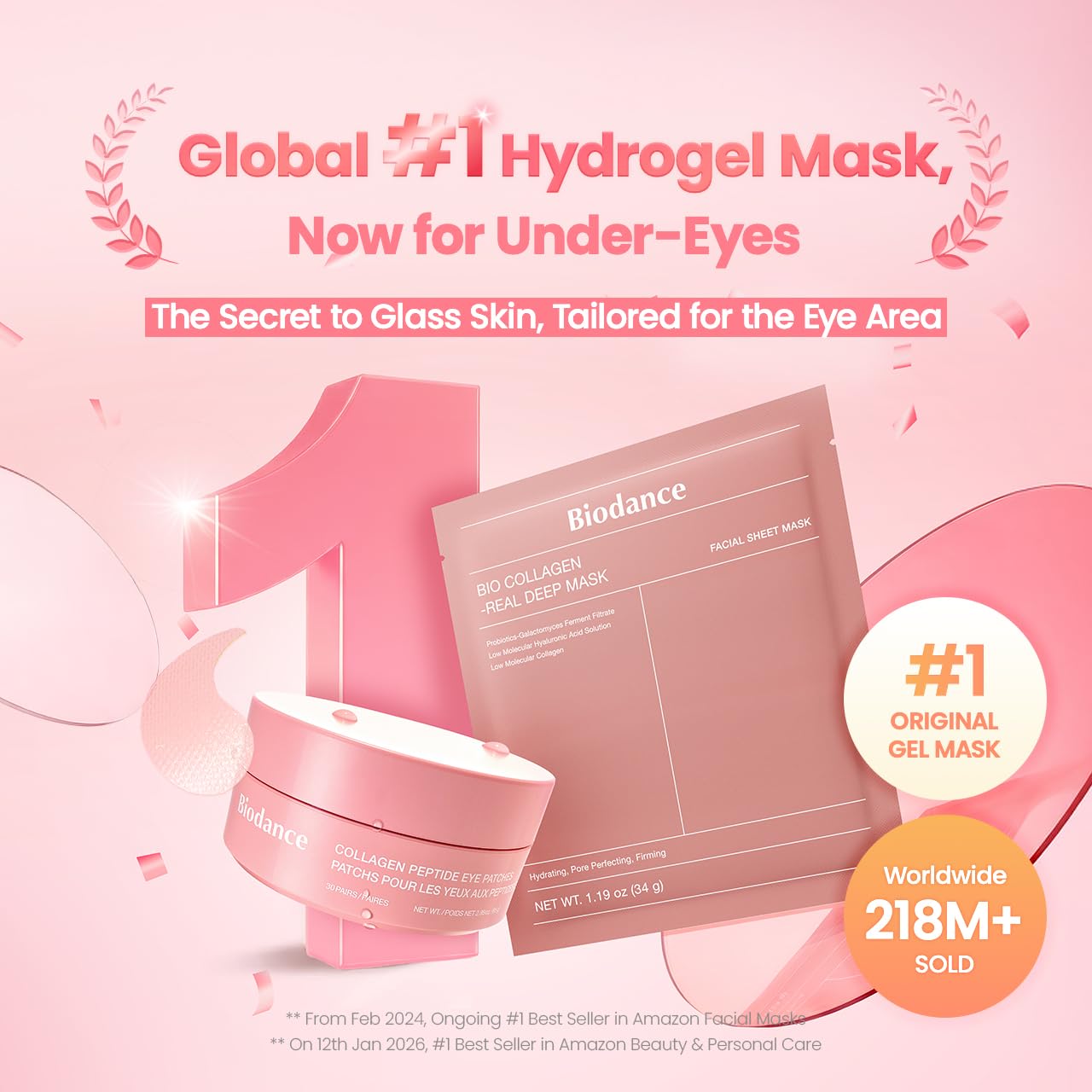 Biodance Collagen Peptide Eye Patches 60pc by Biodance – Eye Masks