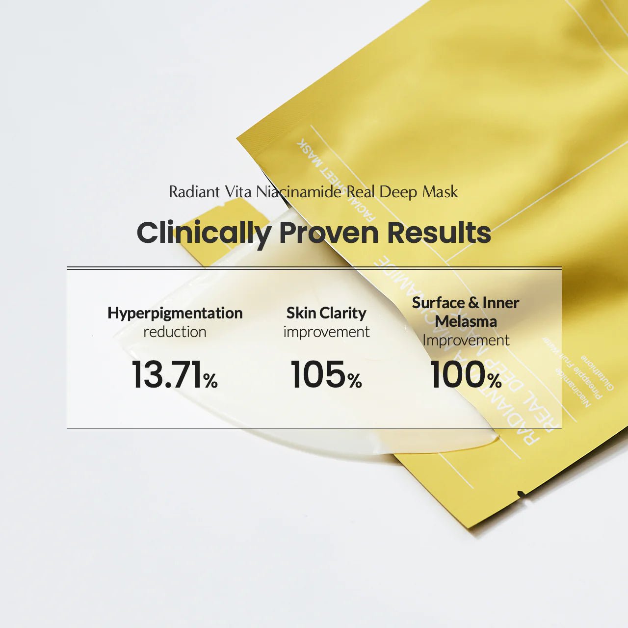 Biodance Radiant Vita Niacinamide Real Deep Mask (Yellow) by Biodance – Sheet Mask