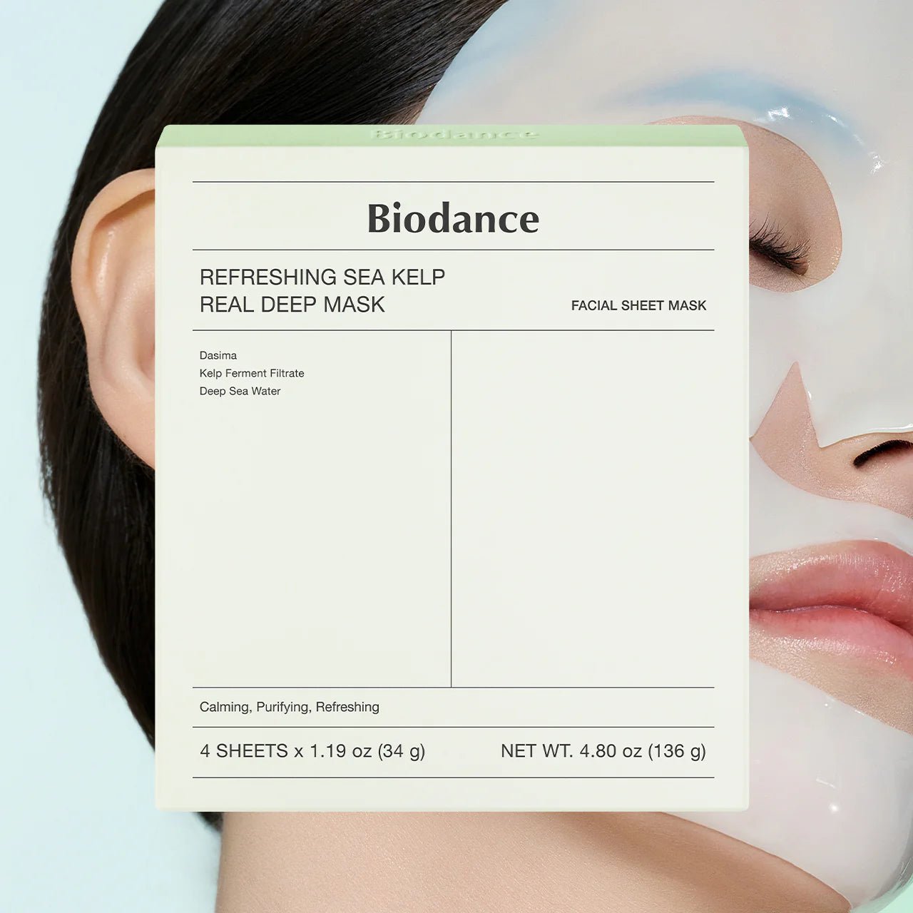 Biodance Refreshing Sea Kelp Real Deep Mask (Green) by Biodance – Sheet Mask