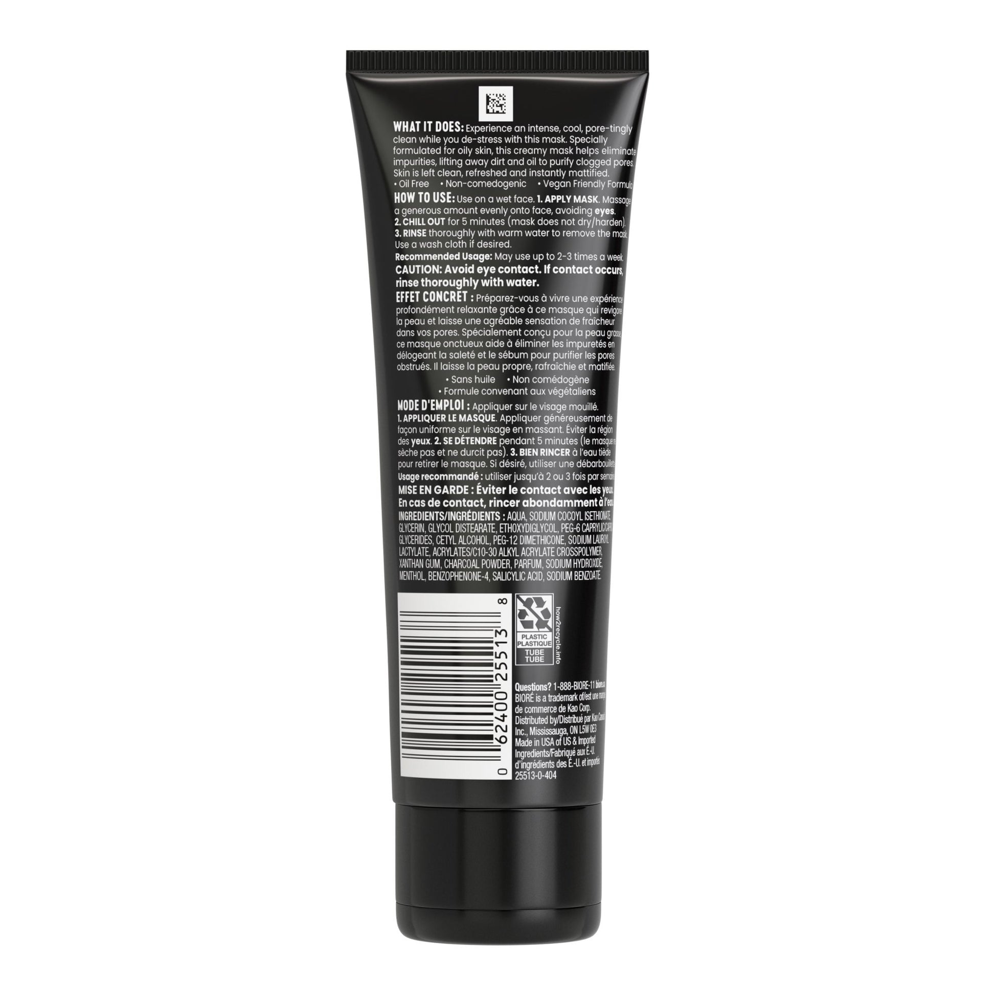 Bioré Charcoal Whipped Purifying Detox Mask 110g by Biore – Wash - Off Mask