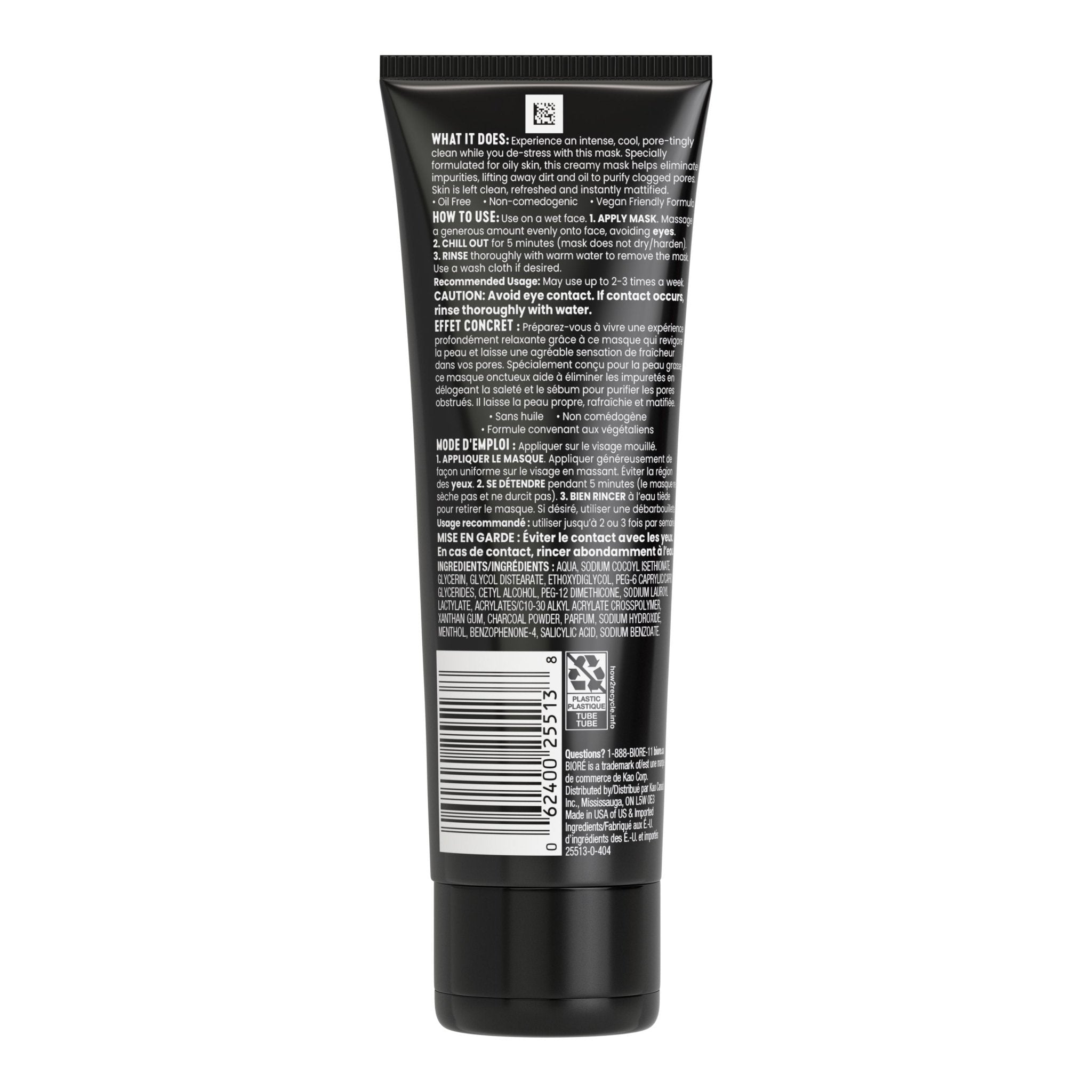 Bioré Charcoal Whipped Purifying Detox Mask 110g by Biore – Wash - Off Mask