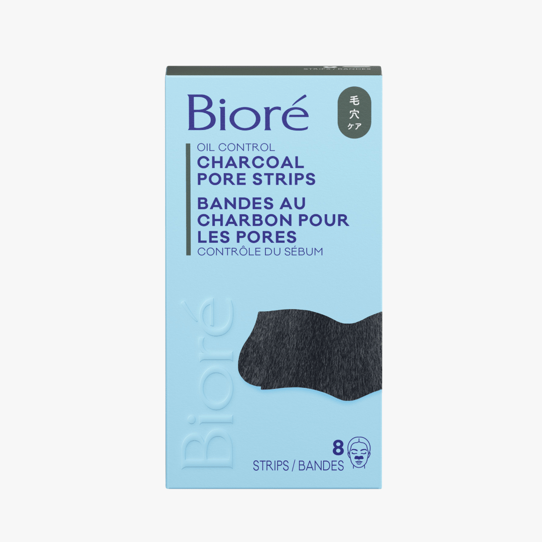 Bioré Deep Cleansing Charcoal Pore Strip 8pcs by Biore – Blackhead Strips