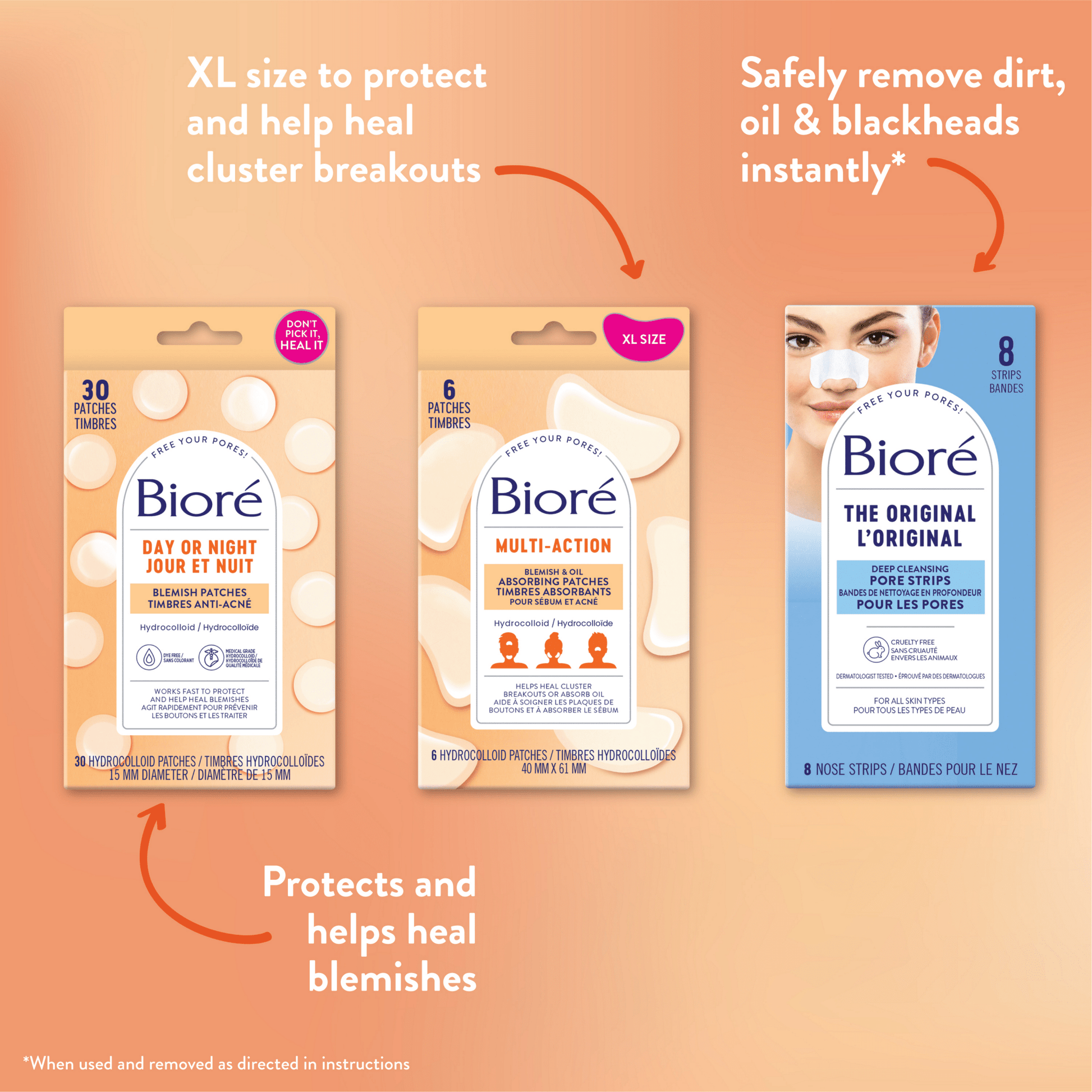 Bioré Multi Action Blemish & Oil Absorbing Patches 6pcs by Biore – Pimple Patch