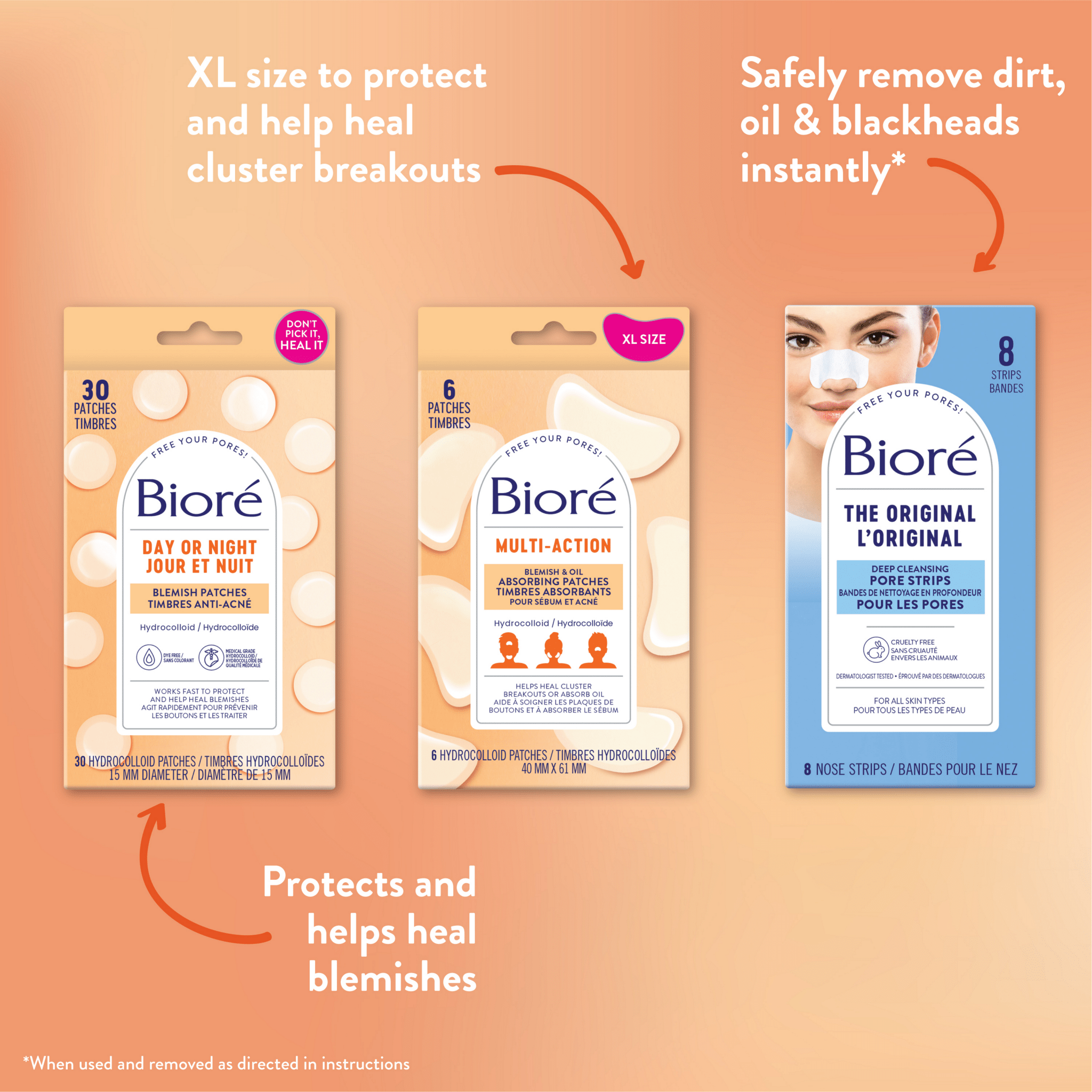 Bioré Multi Action Blemish & Oil Absorbing Patches 6pcs by Biore – Pimple Patch
