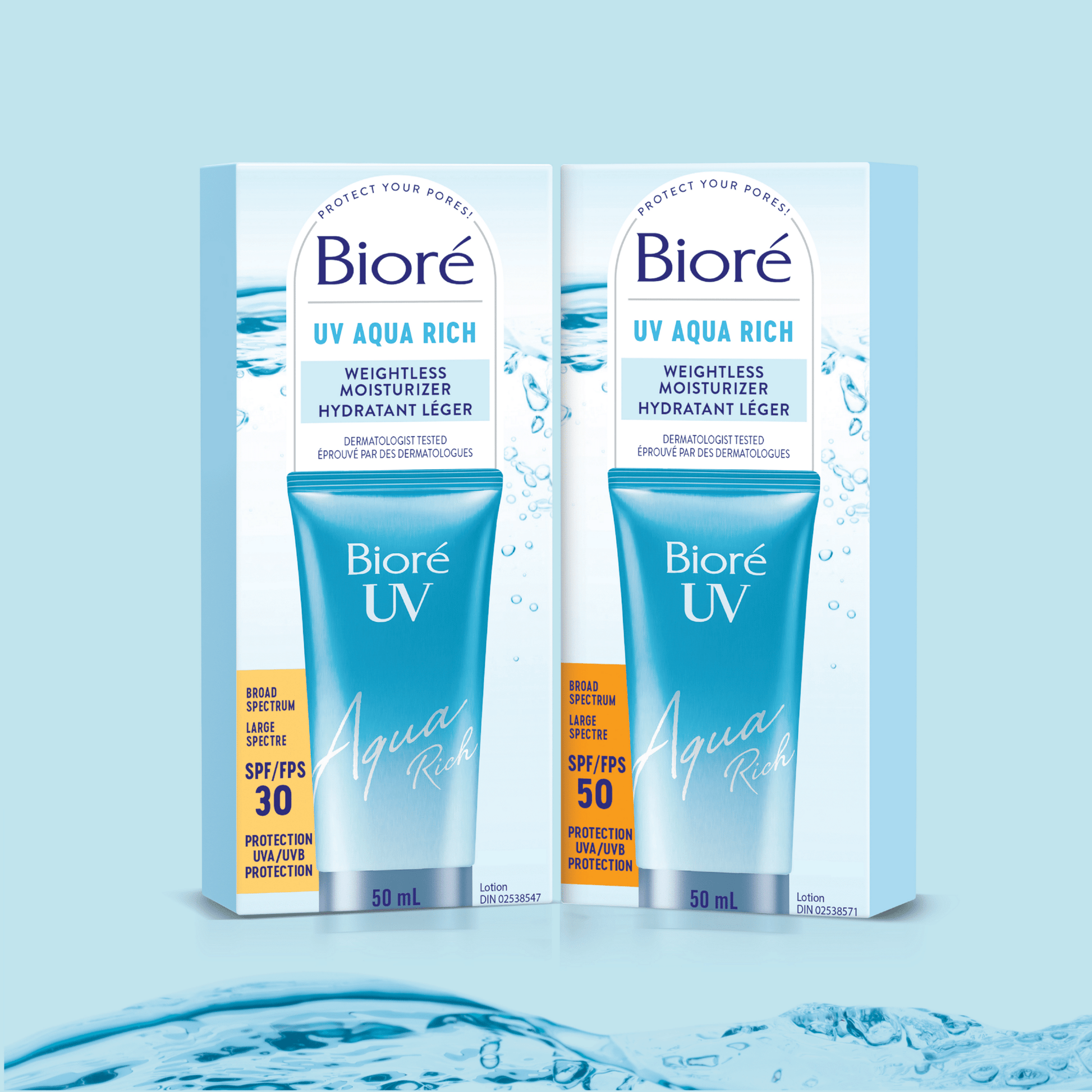 Bioré SPF 50 UV Aqua Rich Weightless Moisturizer 50ml by Biore – Sunscreen
