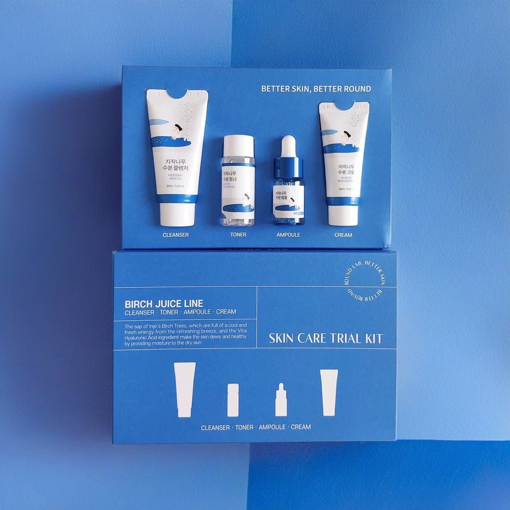 Round Lab Birch Juice Trial Kit (4 Items) by Round Lab – Skincare Set