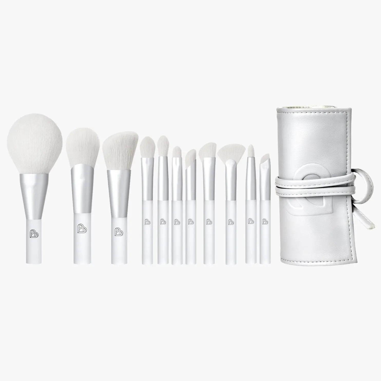BLJ 11 - Piece Mini Make Up Brush Pouch Set - Travel Set (5 Colors) by BLJ Cosmetics – Brush & Cleaning Tools