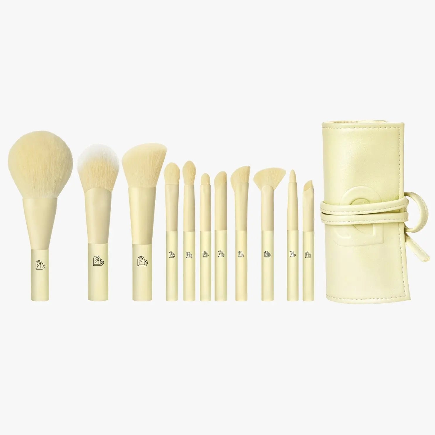 BLJ 11 - Piece Mini Make Up Brush Pouch Set - Travel Set (5 Colors) by BLJ Cosmetics – Brush & Cleaning Tools