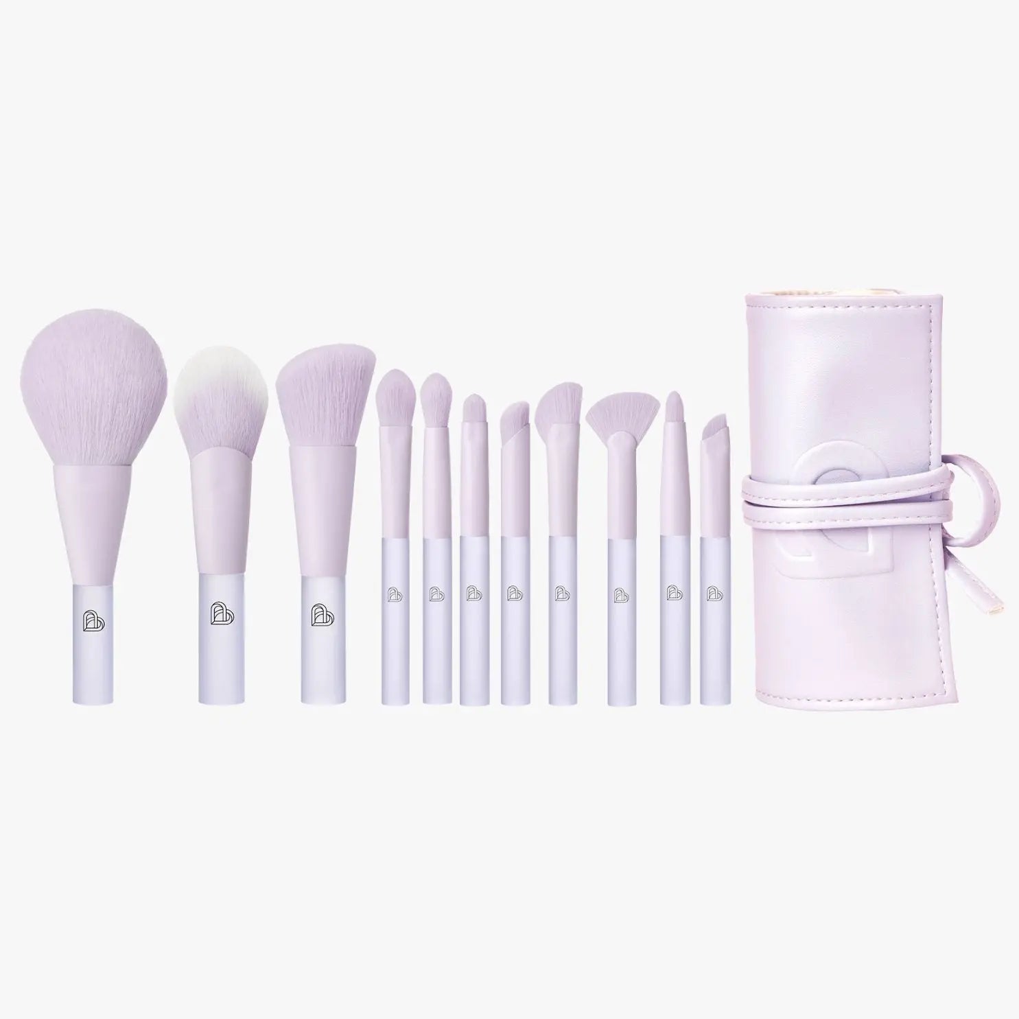 BLJ 11 - Piece Mini Make Up Brush Pouch Set - Travel Set (5 Colors) by BLJ Cosmetics – Brush & Cleaning Tools