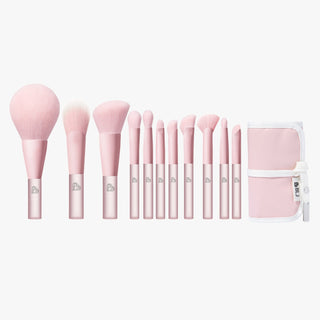 BLJ 11 - Piece Mini Makeup Brush Set - Travel Set (5 Colors) - BLJ Cosmetics | Kiokii and...