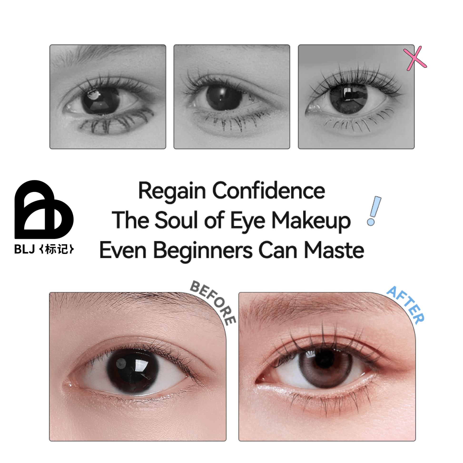 BLJ Butterfly Glue Free Lower Eyelashes 36 pcs (2 Colors) by BLJ Cosmetics – False Lashes