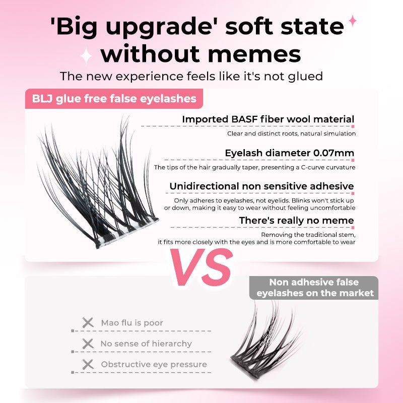 BLJ Comic Eyes Glue Free False Eyelashes (3 Styles) by BLJ Cosmetics – False Lashes