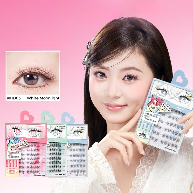 BLJ Comic Eyes Glue Free False Eyelashes (3 Styles) by BLJ Cosmetics – False Lashes
