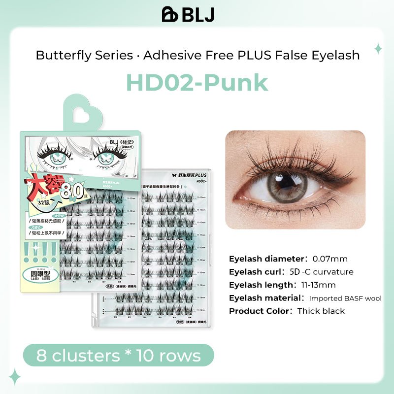 BLJ Comic Eyes Glue Free False Eyelashes (3 Styles) by BLJ Cosmetics – False Lashes