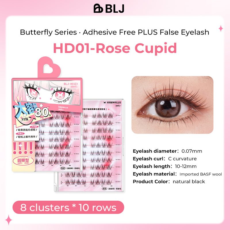 BLJ Comic Eyes Glue Free False Eyelashes (3 Styles) by BLJ Cosmetics – False Lashes