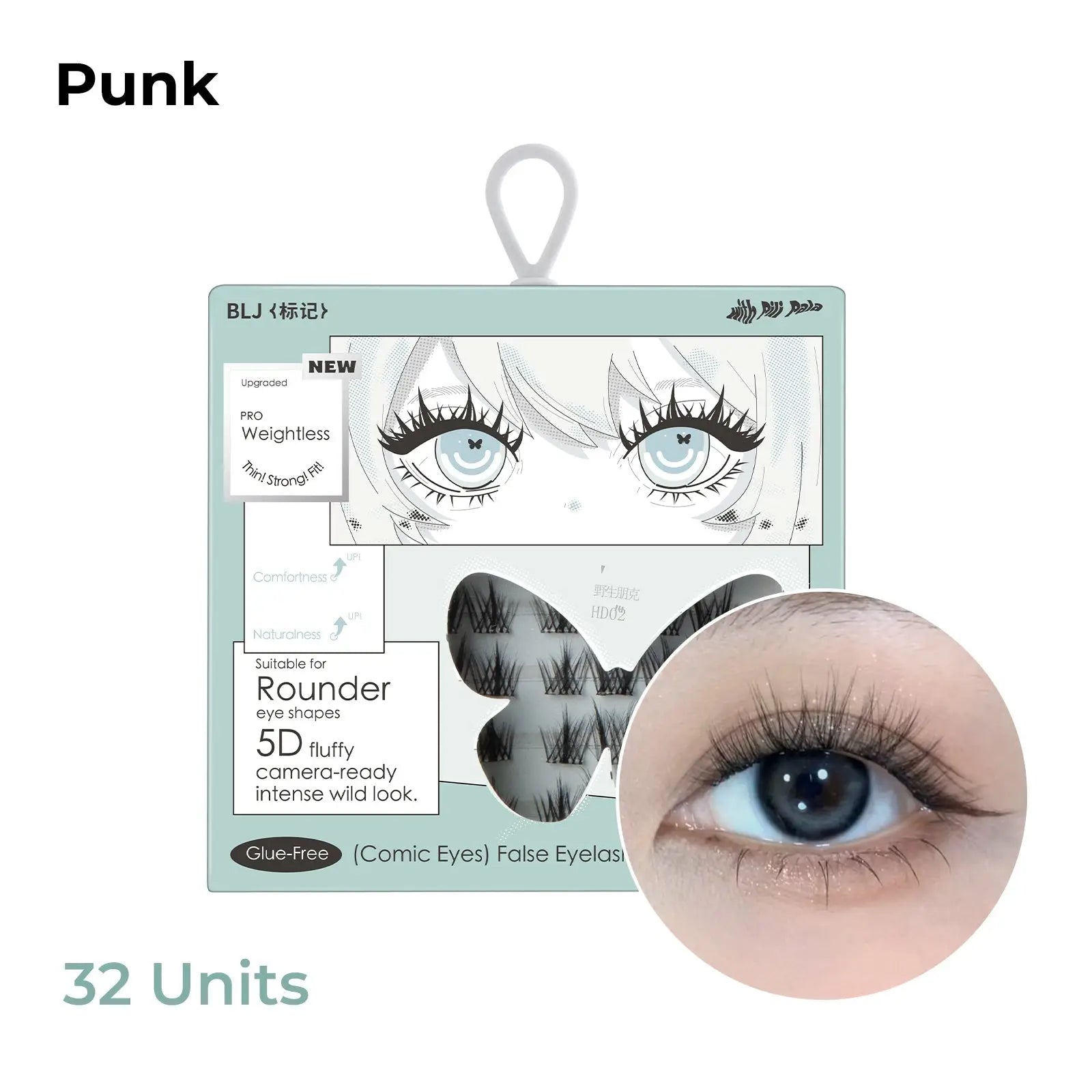 BLJ Comic Eyes Glue - free False Eyelashes (4 Styles) by BLJ Cosmetics – False Lashes