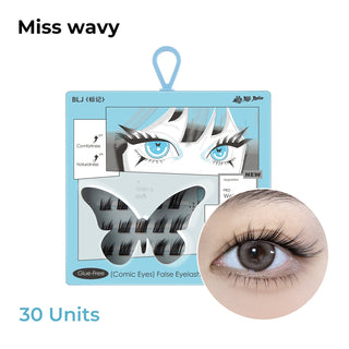 BLJ Comic Eyes Glue - free False Eyelashes (4 Styles) by BLJ Cosmetics – False Lashes photo