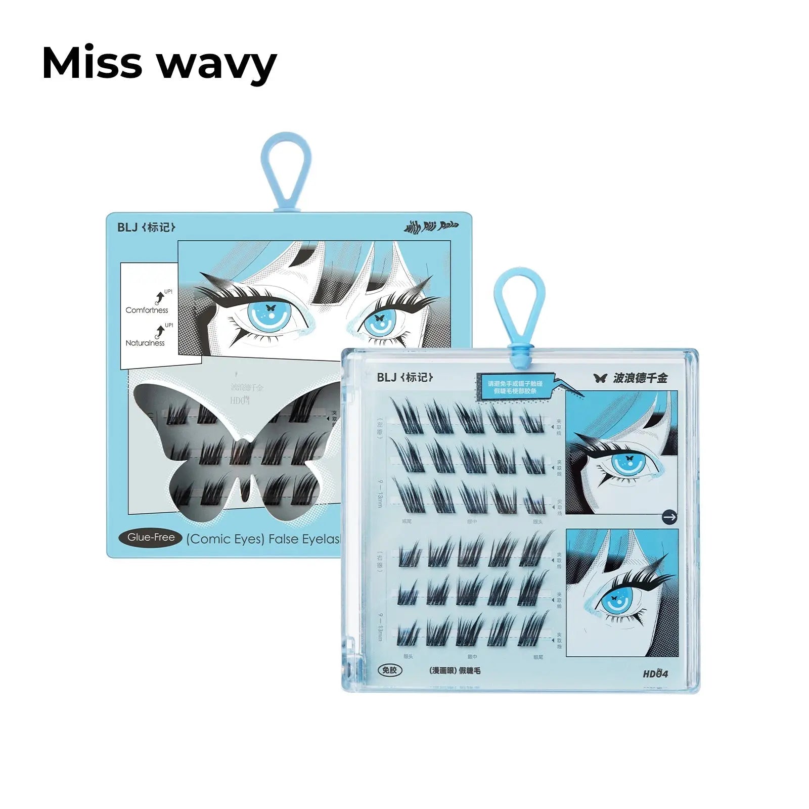 BLJ Comic Eyes Glue - free False Eyelashes (4 Styles) by BLJ Cosmetics – False Lashes