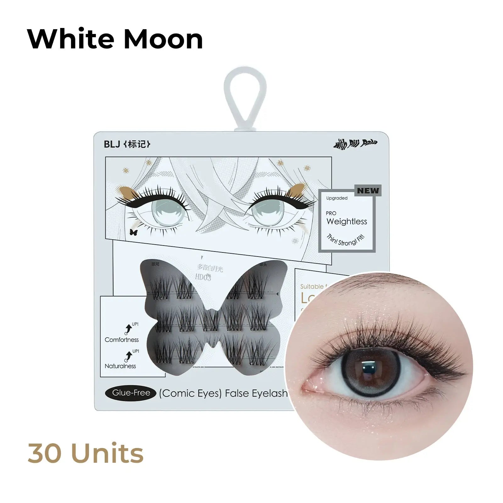 BLJ Comic Eyes Glue - free False Eyelashes (4 Styles) by BLJ Cosmetics – False Lashes