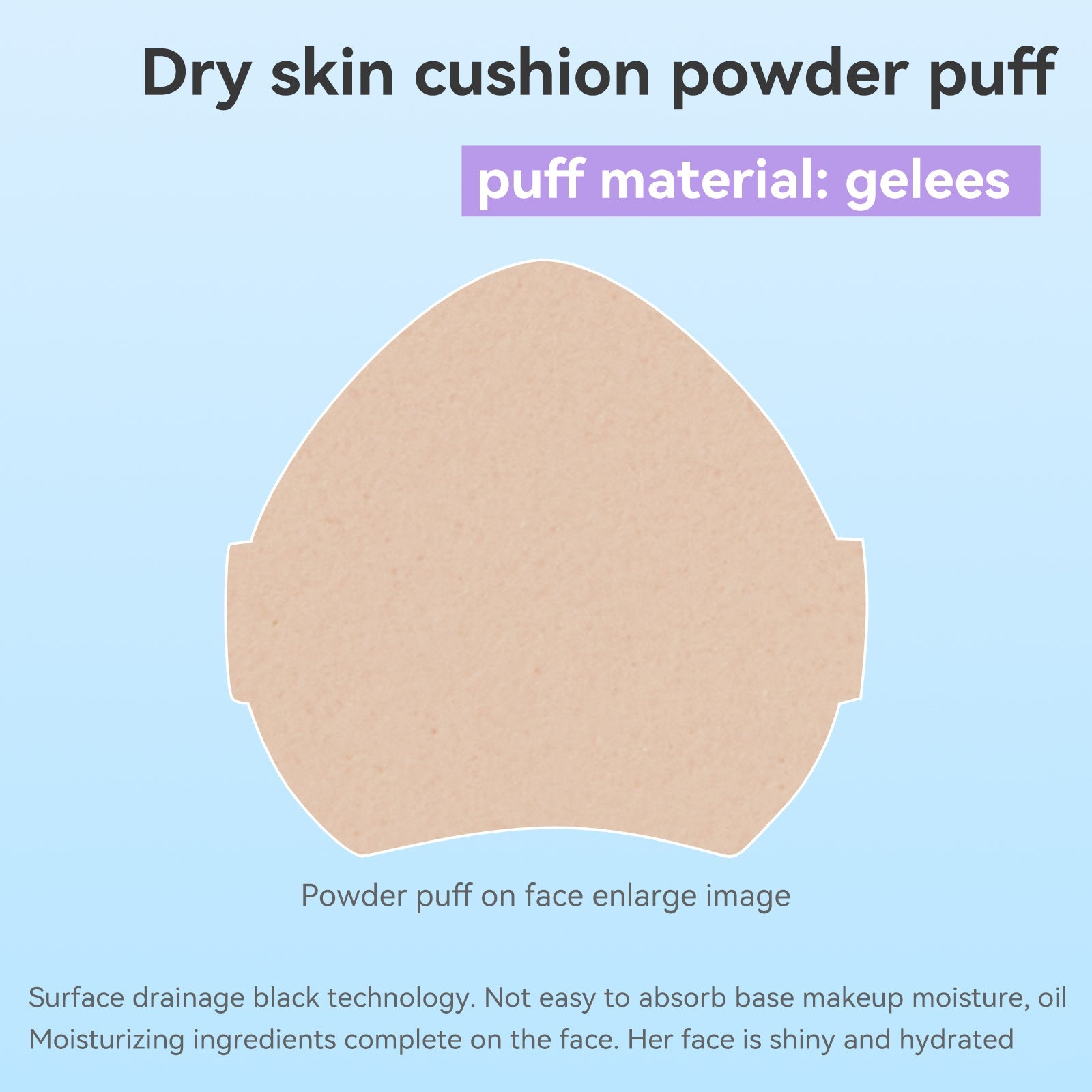 BLJ Cushion Bestie Puff 2Pcs (Oily / Dry) by BLJ Cosmetics – Foundation Tools