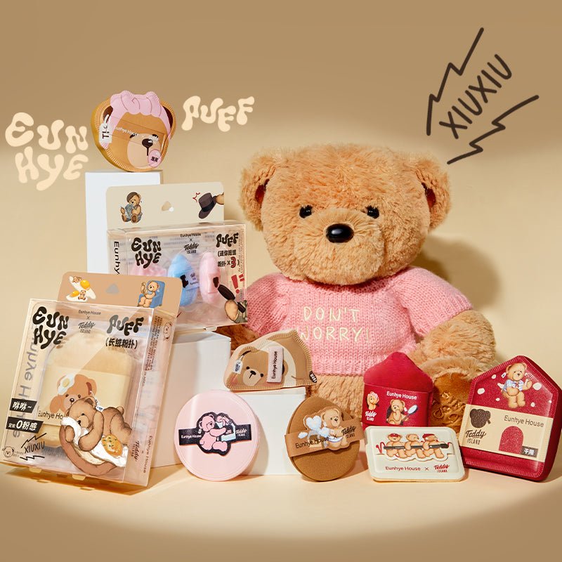 BLJ Eunhye House X Teddy Island Puff (8 Styles) by BLJ Cosmetics – Foundation Tools