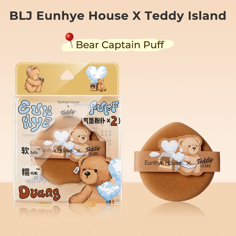 BLJ Eunhye House X Teddy Island Puff (8 Styles) by BLJ Cosmetics – Foundation Tools
