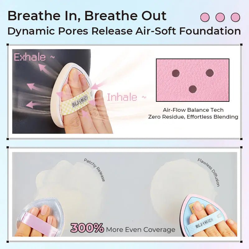 BLJ Laboratory Series Co - branded Make Up Puff Set 2pcs by BLJ Cosmetics – Foundation Tools