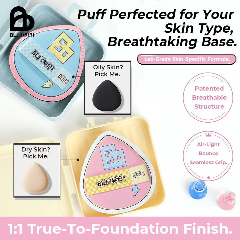 BLJ Laboratory Series Co - branded Make Up Puff Set 2pcs by BLJ Cosmetics – Foundation Tools