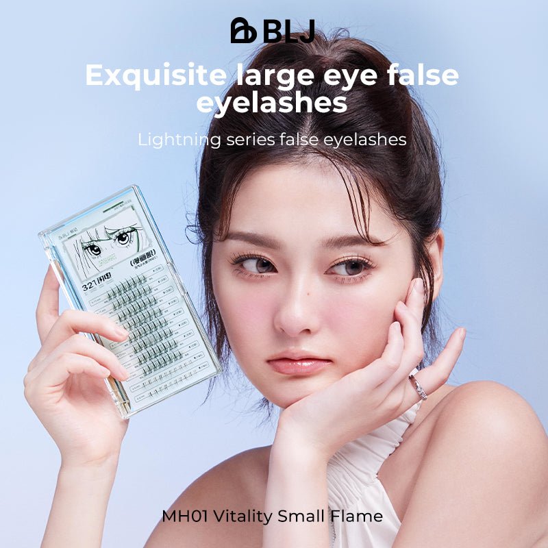 BLJ Lightning Manga Eyelashes (Upper+Lower) - MH01 Vitality Small Flame by BLJ Cosmetics – False Lashes