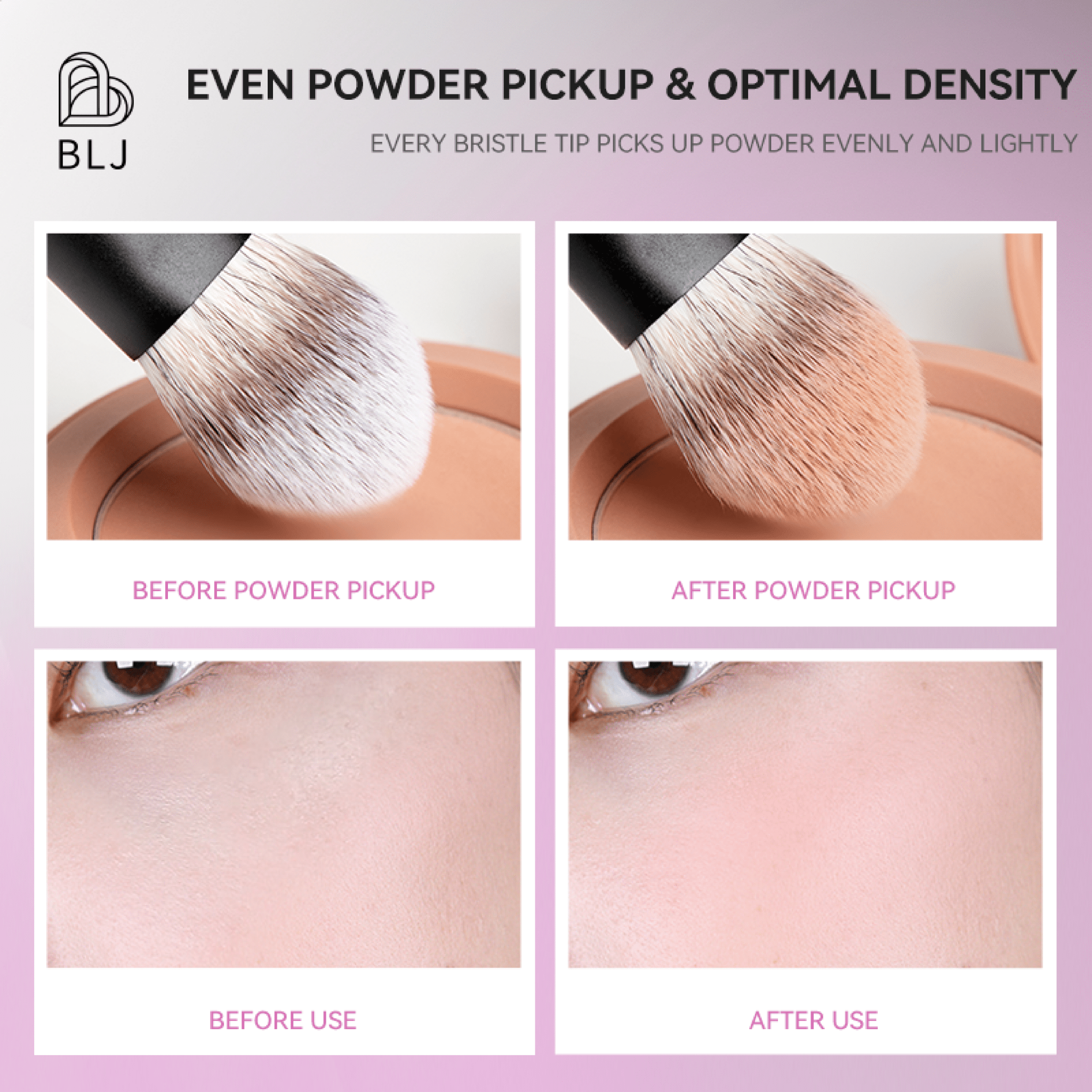 BLJ Lightning Series Ace Blush Brush 1pc by BLJ Cosmetics – Brush & Cleaning Tools