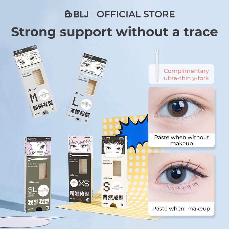 BLJ lightning Series Double Eyelid Tape (4 Sizes) by BLJ Cosmetics – Eyelid Tape