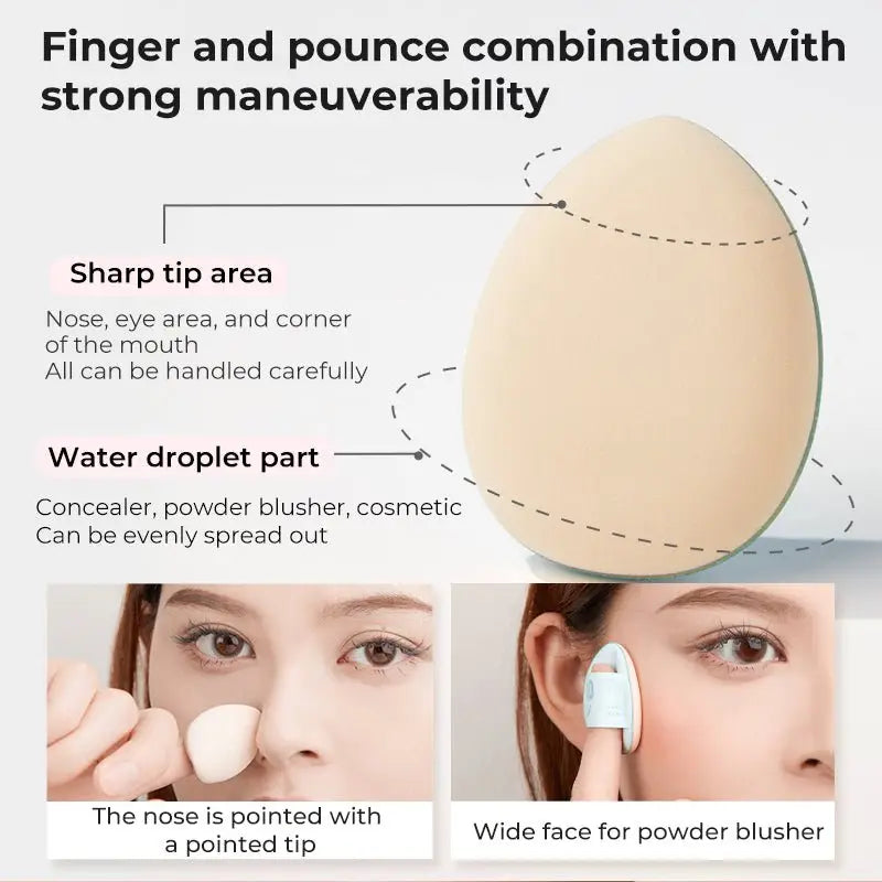 BLJ Lightning Series Finger Puff by BLJ Cosmetics – Foundation Tools