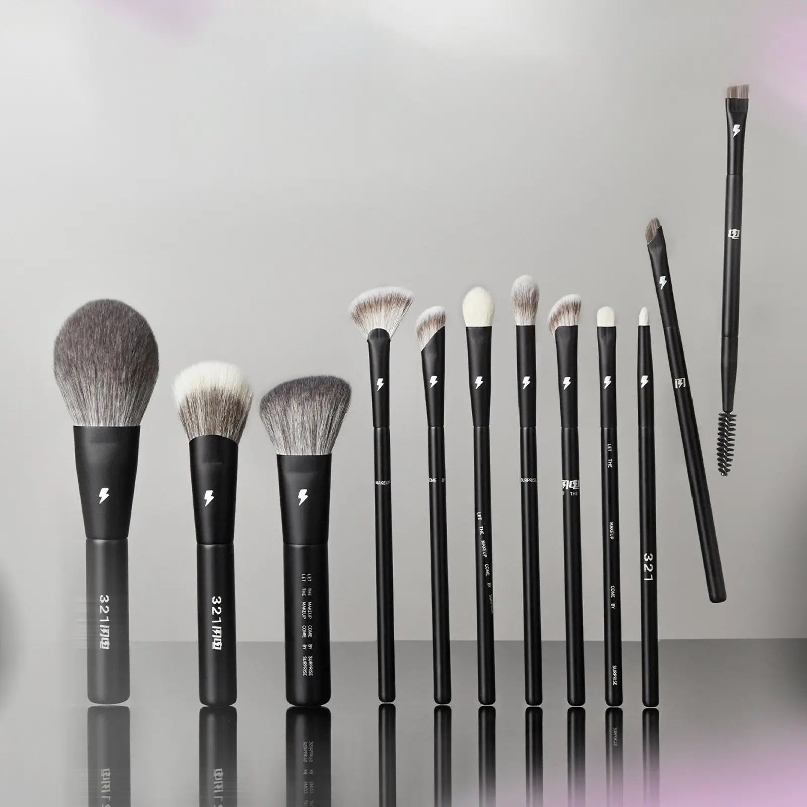 BLJ Lightning Series Makeup Brush Set (12pcs) by BLJ Cosmetics – Brush & Cleaning Tools
