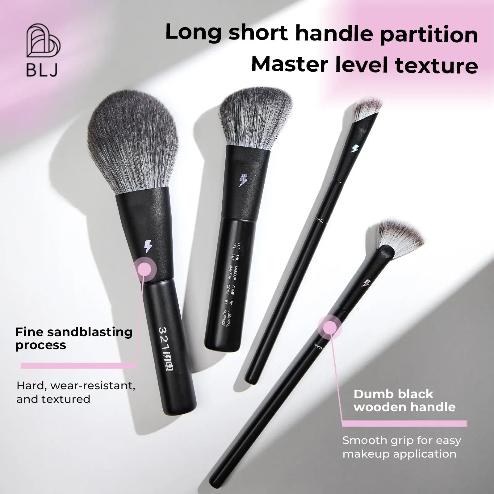 BLJ Lightning Series Makeup Brush Set (12pcs) by BLJ Cosmetics – Brush & Cleaning Tools